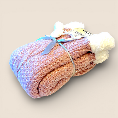 Cozy slipper socks - (Pink)