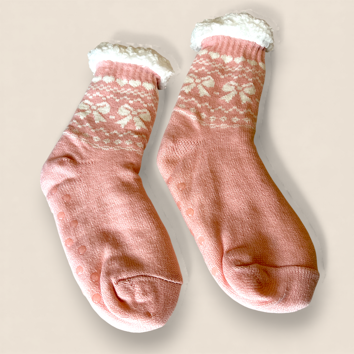 Chaussettes en sherpa Carisma – Femmes 9-11 (Rose pâle)