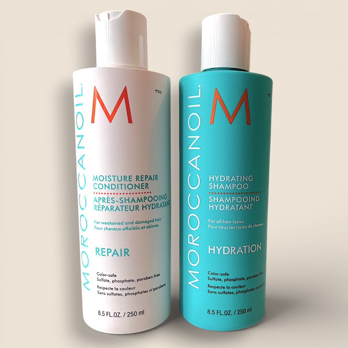 Ensemble hydratation capillaire – Shampoing & Revitalisant hydratants – Moroccanoil