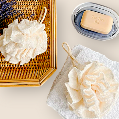 Bamboo bath puffs