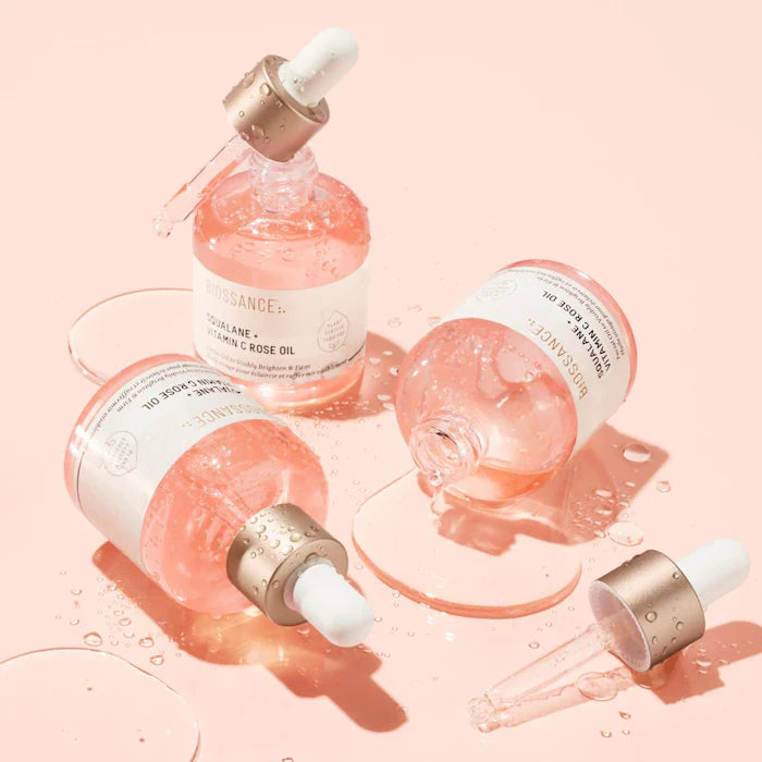 Illuminating and Firming Rose Facial Oil with Vitamin C + Squalane – Biossance.